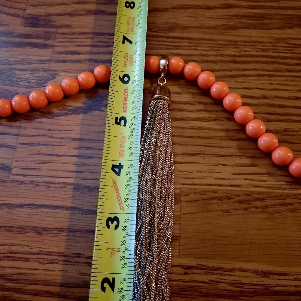 DILLARDS Bright Beaded and Tassel Necklace WHIMSYGOTH! - Picture 7 of 9